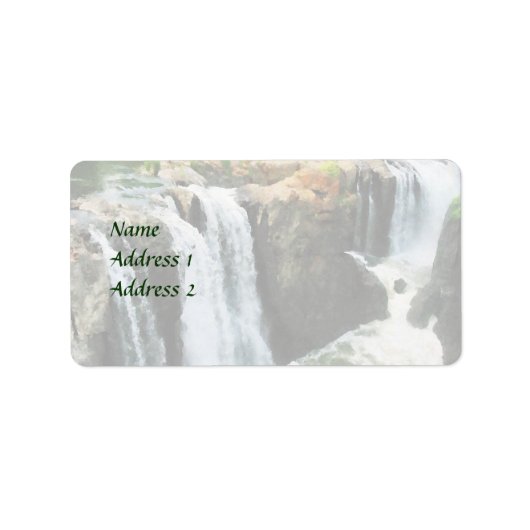 NJ - Waterfall Paterson NJ Wedding Supplies Etiket (Voorkant)