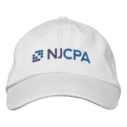 NJCPA Baseball Hat - White Geborduurde Pet
