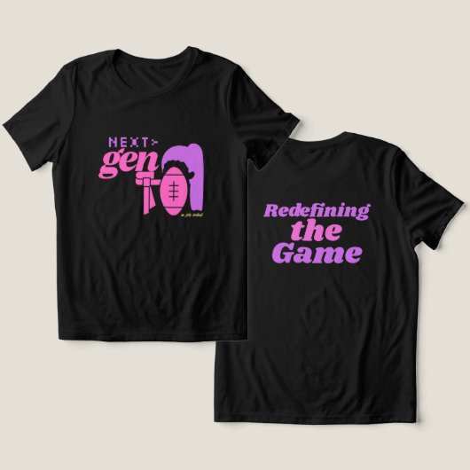 NJF Next Gen Girls Flag Tri-Blend Shirt (Ontwerp Voorkant & Achterkant)