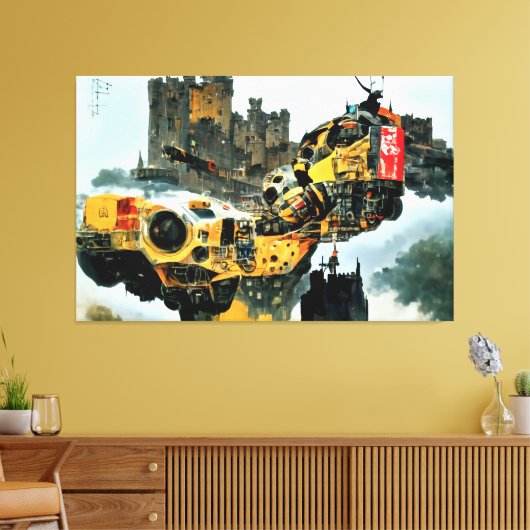 Njiri de architect canvas afdruk (Insitu (Woonkamer))