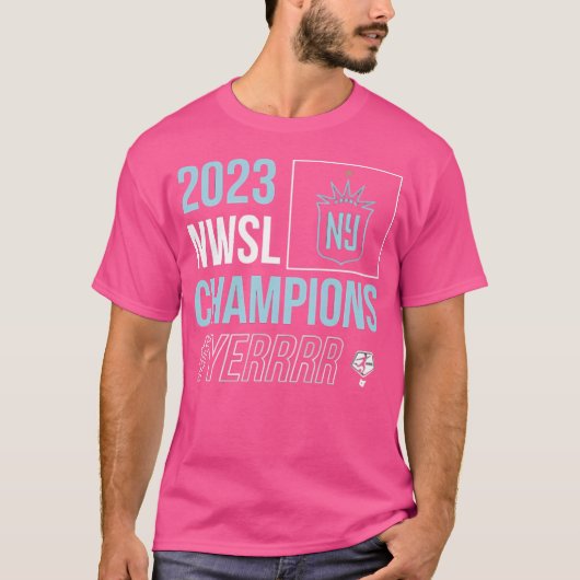 NJNY GOTHAM FC 2023 NWSL Kampioen T-shirt (Voorkant)