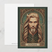 Njordr Noorse God Kabouterkunst Bedankkaart (Voorkant / Achterkant)