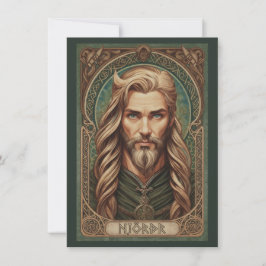 Njordr Noorse God Kabouterkunst Bedankkaart