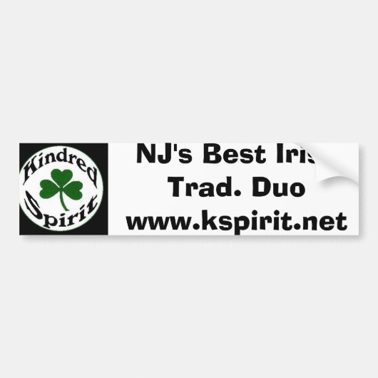 NJ's Best Irish Trad Duo Bumpersticker (Voorkant)