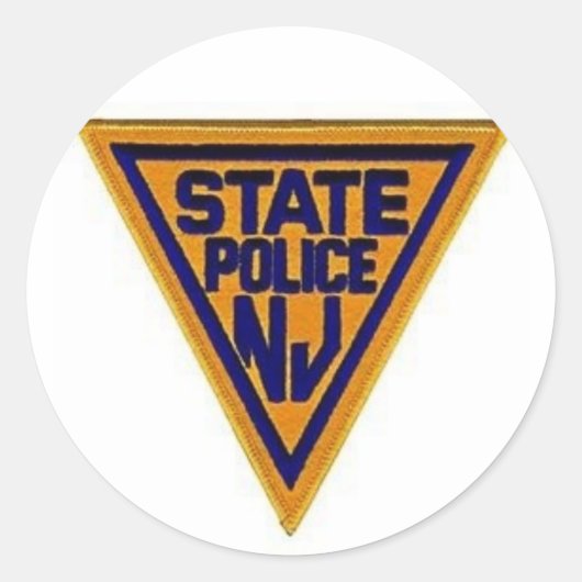 NJSP-sticker Ronde Sticker (Voorkant)