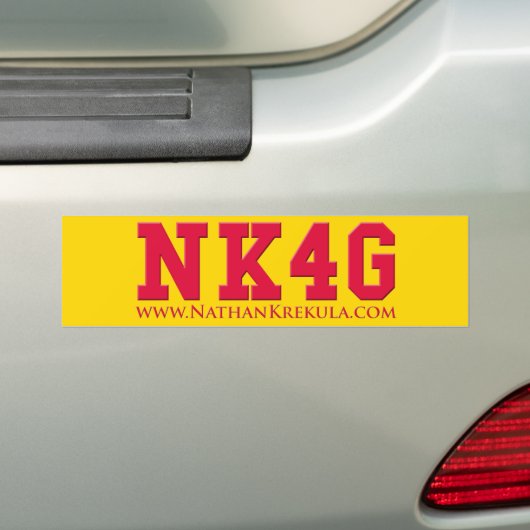 NK4G College Bumpersticker (Op auto)