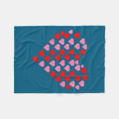 Nk And Red Hearts Lovers Funny Valentine’s Day Hum Fleece Deken (Voorkant (Horizontaal))