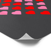 Nk And Red Hearts Lovers Funny Valentine’s Day Hum Poster (Hoek)