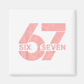 Nk And White Number 67 Jersey Player Uniform #67 F Magneet (Voorkant)