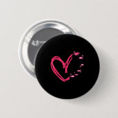Nk Animal Valentines Day Gift Flamingo  Ronde Button 5,7 Cm (Voorkant /achterkant)