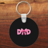 Nk Bow Dad Cket Proud Dad Daughter Matching Father Sleutelhanger (Voorkant)