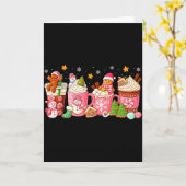 Nk Christmas Coffee Xmas Gingerbread Man Cookie Co Kaart (Gele Bloem)