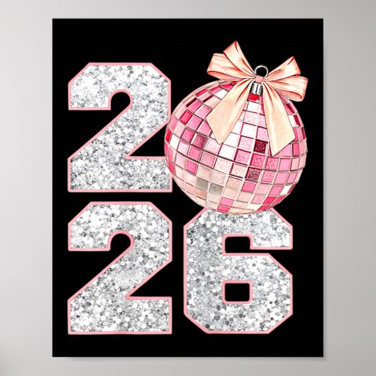 Nk Coquette 2026 New Year Shirt _ Aesthetic Holida Poster (Voorkant)