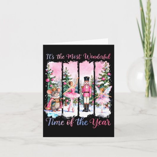 Nk Coquette Bow Nutcracker Friends Snow Globe Chri Kaart (Voorkant)