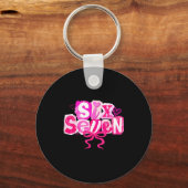 Nk Coquette Valentine Six Seven Bow 6 7 Meme Women Sleutelhanger (Voorkant)