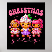 Nk Cute Gingerbread Christmas Girly Pajama Outfits Poster (Voorkant)