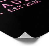Nk Daddy Est. 2026 Logo Vader 2026 Laden Nieuwe Pa Poster (Hoek)
