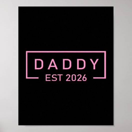 Nk Daddy Est. 2026 Logo Vader 2026 Laden Nieuwe Pa Poster (Voorkant)