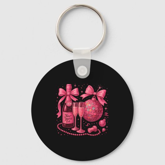 Nk Disco New Year’s Eve 2026 Champagne Style  Sleutelhanger (Voorkant)