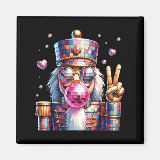 Nk Disco Nutcracker Bubblegum Christmas For Men Wo Magneet (Voorkant)