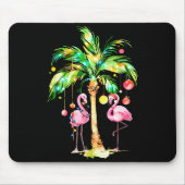 Nk Flamingo Christmas Palm Tree Trocal Xmas Holida Muismat (Voorkant)