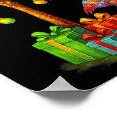 Nk Flamingo Christmas Palm Tree Trocal Xmas  Poster (Hoek)