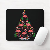 Nk Flamingo Christmas Tree Lights Santa Hat Xmas P Muismat (Met muis)