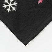 Nk Flamingo Christmas Tree Santa Flamingo Holiday  Fleece Deken (Hoek)