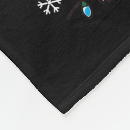 Nk Flamingo Christmas Tree Santa Flamingo Holiday  Fleece Deken (Hoek)