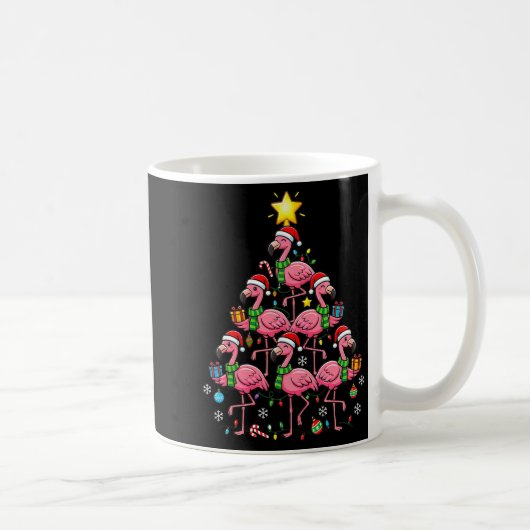 Nk Flamingo Christmas Tree Santa Flamingo Holiday  Koffiemok (Rechts)