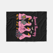 Nk Goose Ribbon Speech Language Pathologist Therap Fleece Deken (Voorkant (Horizontaal))