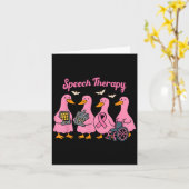 Nk Goose Ribbon Speech Language Pathologist Therap Kaart (Gele Bloem)