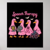 Nk Goose Ribbon Speech Language Pathologist Therap Poster (Voorkant)
