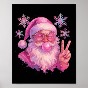 Nk Gum Bubble Blowing Kerstman Shirt, Vintage Nk C Poster