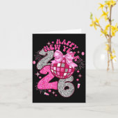 Nk Happy New Year 2026 Bow Disco  Kaart (Gele Bloem)