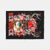 Nk Her Buck Camo Deer Hunting Camouflage Matching  Fleece Deken (Voorkant (Horizontaal))