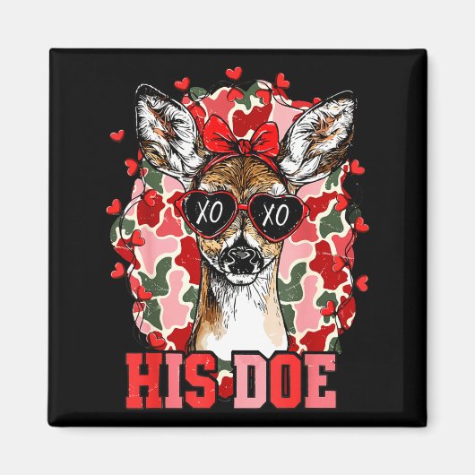 Nk His Doe Camo Deer Hunting Camouflage Matching C Magneet (Voorkant)