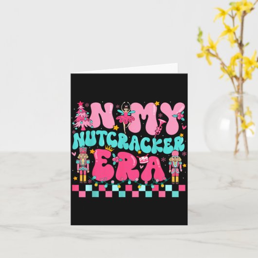 Nk In My Nutcracker Era Nutcracker Squad Christmas Kaart (Gele Bloem)