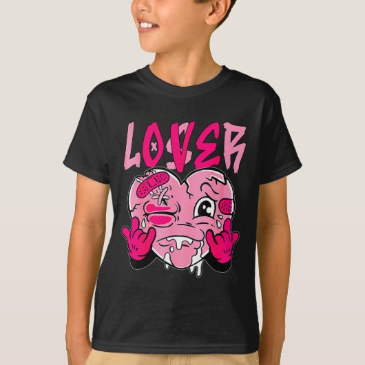 Nk Loser Lover Nk Drip Heart Matching Tee For Men  T-shirt (Voorkant)
