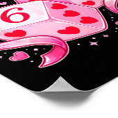 Nk Love Dice 6 7 Hearts Valentine Cute Romantic Ar Poster (Hoek)