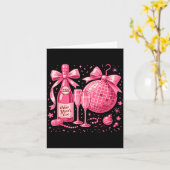 Nk New Year's Eve 2026 Disco Champagne Party  Kaart (Gele Bloem)