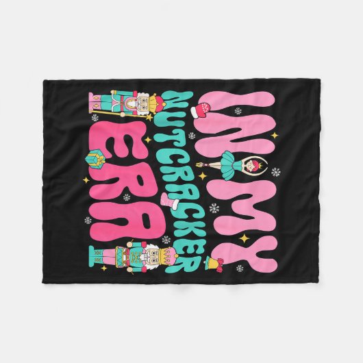 Nk Nutcracker Squad In My Nutcracker Era Christmas Fleece Deken (Voorkant (Horizontaal))