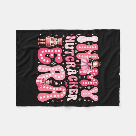 Nk Nutcracker Squad In My Nutcracker Era Nk Christ Fleece Deken (Voorkant (Horizontaal))