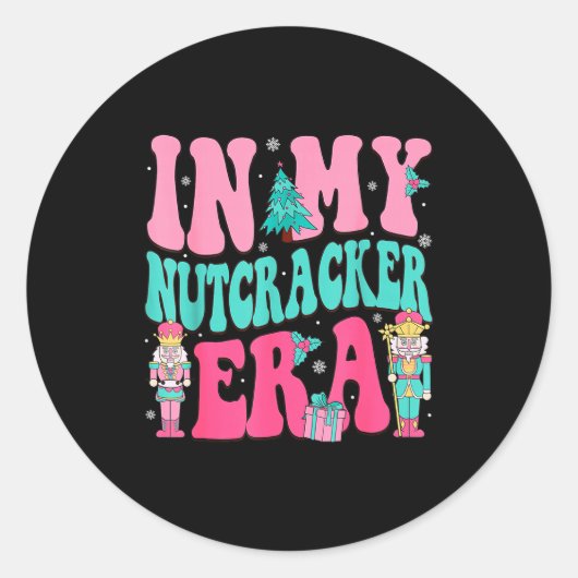 Nk Nutcracker Squad In My Nutcracker Era Nk Christ Ronde Sticker (Voorkant)