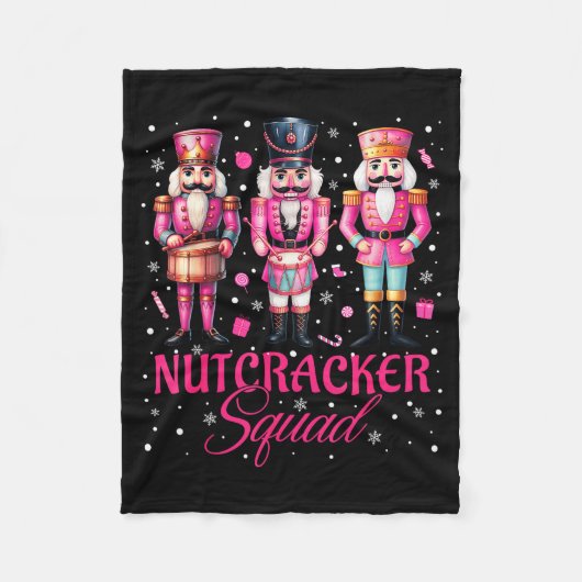 Nk Nutcracker Squad Nk Christmas Ballet Xmas Women Fleece Deken (Voorkant)