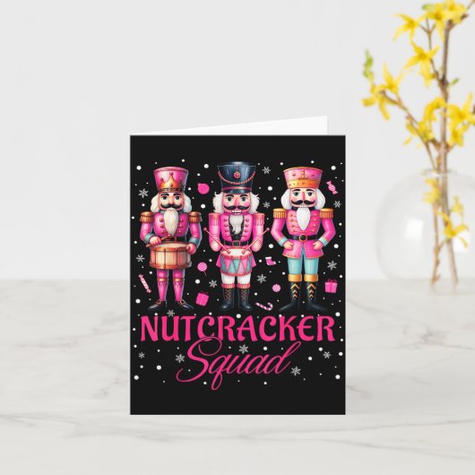 Nk Nutcracker Squad Nk Christmas Ballet Xmas Women Kaart (Gele Bloem)