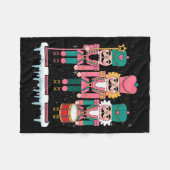 Nk Nutcracker Squad Xmas Nk Christmas Pajamas Wome Fleece Deken (Voorkant (Horizontaal))