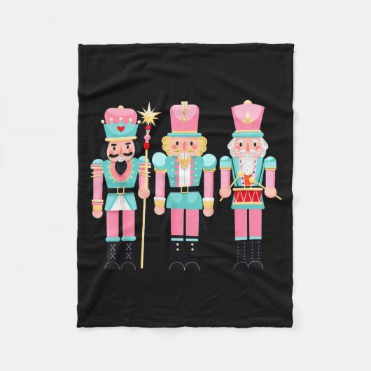 Nk Nutcracker Squad Xmas Nk Christmas Pajamas Wome Fleece Deken (Voorkant)