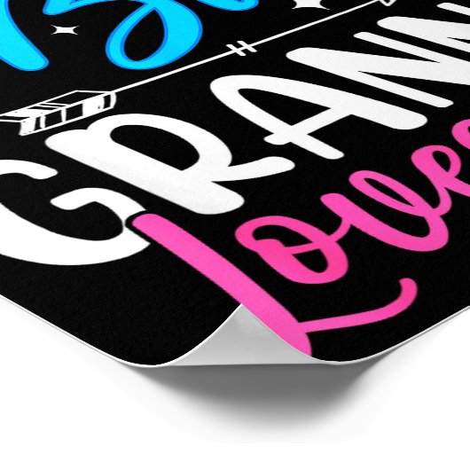 Nk Or Blue Gr Loves You Gender Reveal Baby  Poster (Hoek)