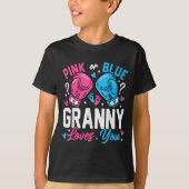 Nk Or Blue Granny Loves You Boxing Gender Reveal  T-shirt (Voorkant)